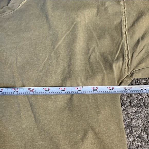 Pilcro Anthropologie Sustainable Vegetable-Dye Tee Medium green 100% cotton crop - Picture 9 of 12